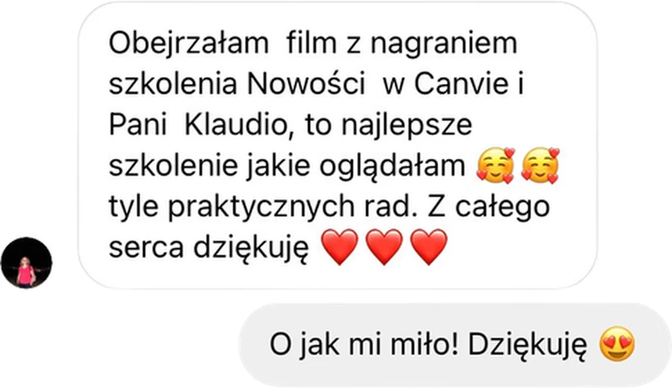 Opinia uczestniczki szkolenia z Canvy